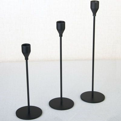 3-Piece Set Metal Candle Holder for Elegant Home Decor-Orizon Depot
