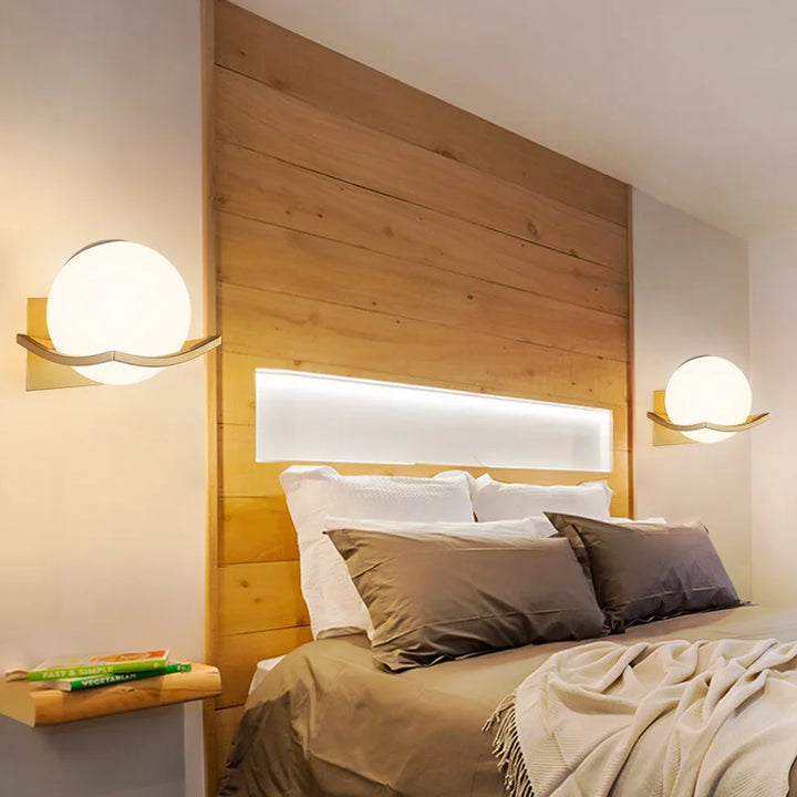 Modern Glass Globe Wall Light | Stylish European Sconce