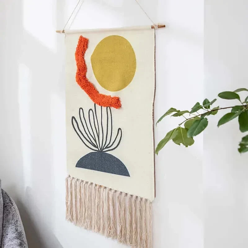 Macrame Hanging Cotton Area Rug for Home Decor-Orizon Depot