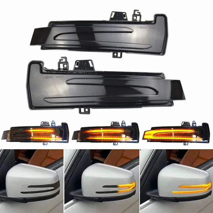 2pcs Dynamic LED Turn Signal Light for Mercedes Side Mirrors