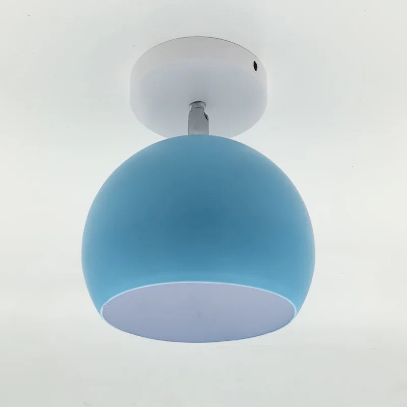 Modern Round Aluminium Ceiling Light | Nordic Macaron Design