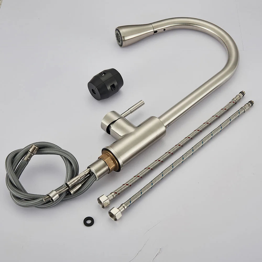 Flexible Kitchen Faucet with Stream Control-Orizon Depot