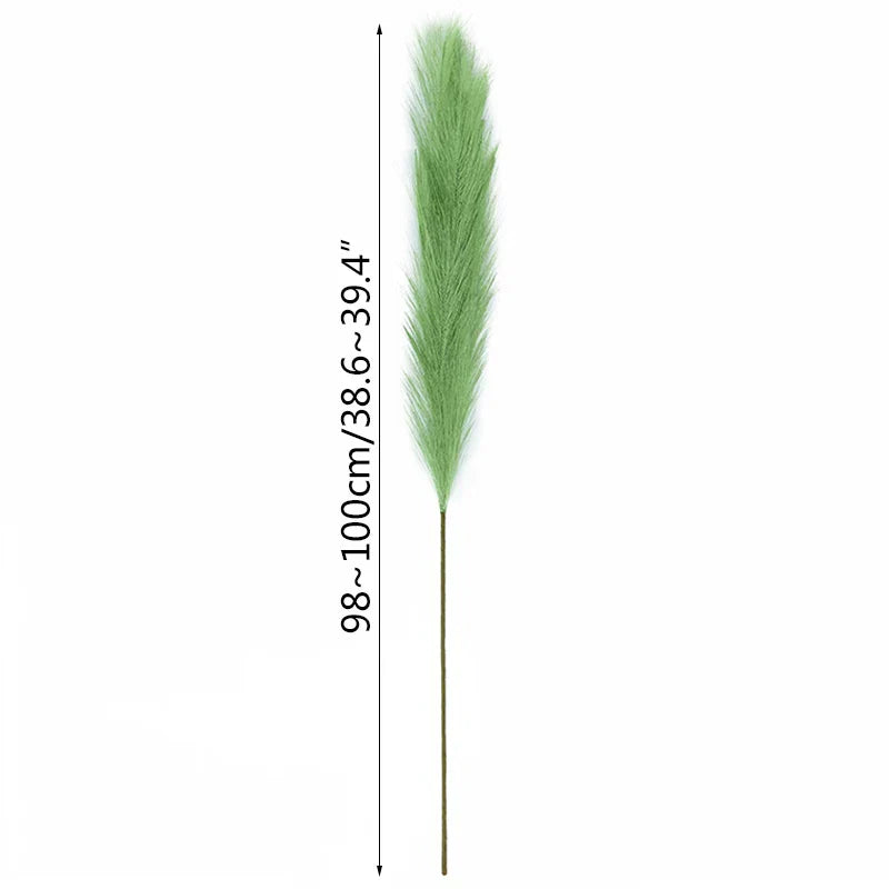 5 Pieces 100 cm Artificial Pampas Grass Dried Flower Bouquet for Home Decor-Orizon Depot