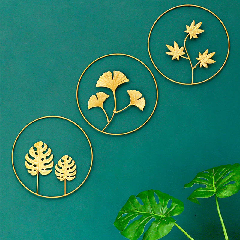 Golden Wall Decoration - Elegant Home Decor Accent-Orizon Depot