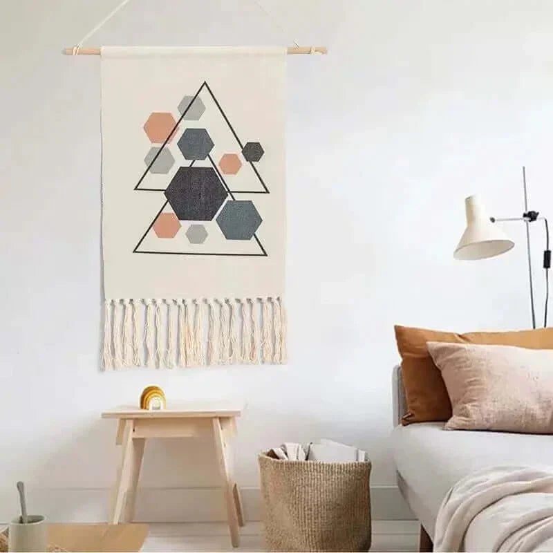 Macrame Hanging Cotton Area Rug for Home Decor-Orizon Depot