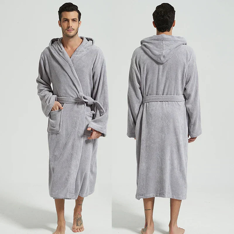Hooded Spa Bathrobe for Ultimate Comfort and Relaxation-Orizon Depot