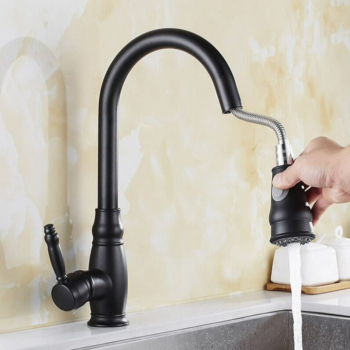 Retractable Kitchen Faucet - Modern Design for Easy Use-Orizon Depot