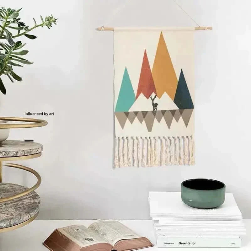 Macrame Hanging Cotton Area Rug for Home Decor-Orizon Depot