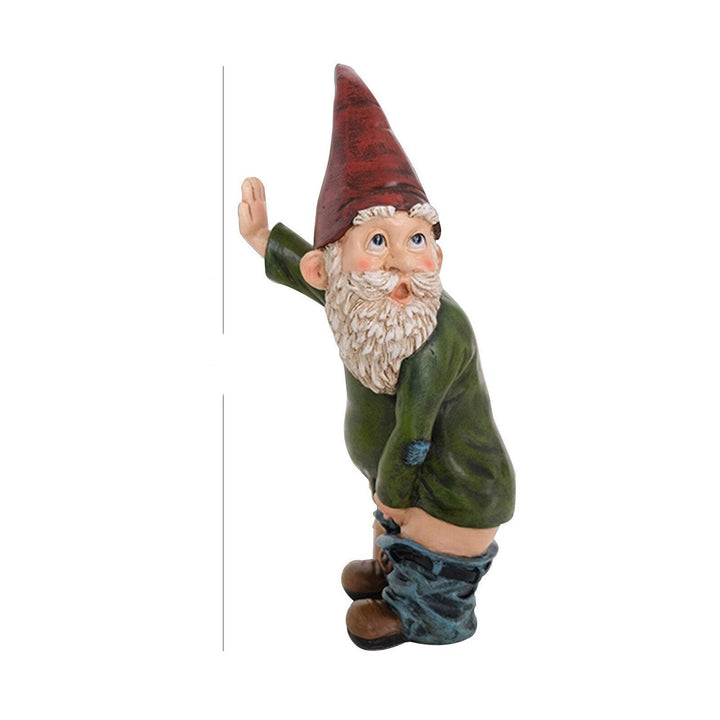 Playful Garden Gnome Figurine for Outdoor Decoration-Orizon Depot