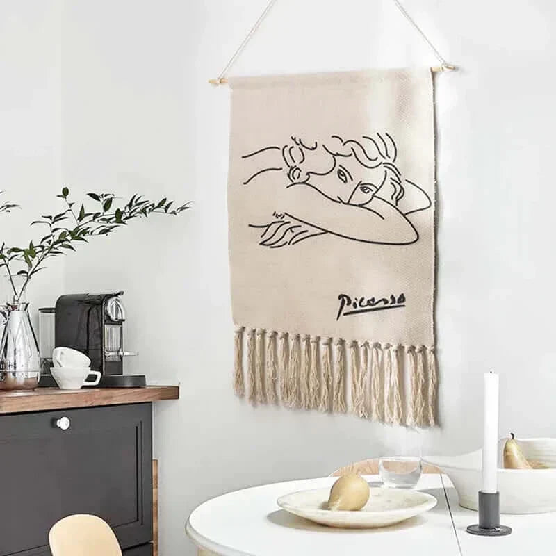 Macrame Hanging Cotton Area Rug for Home Decor-Orizon Depot
