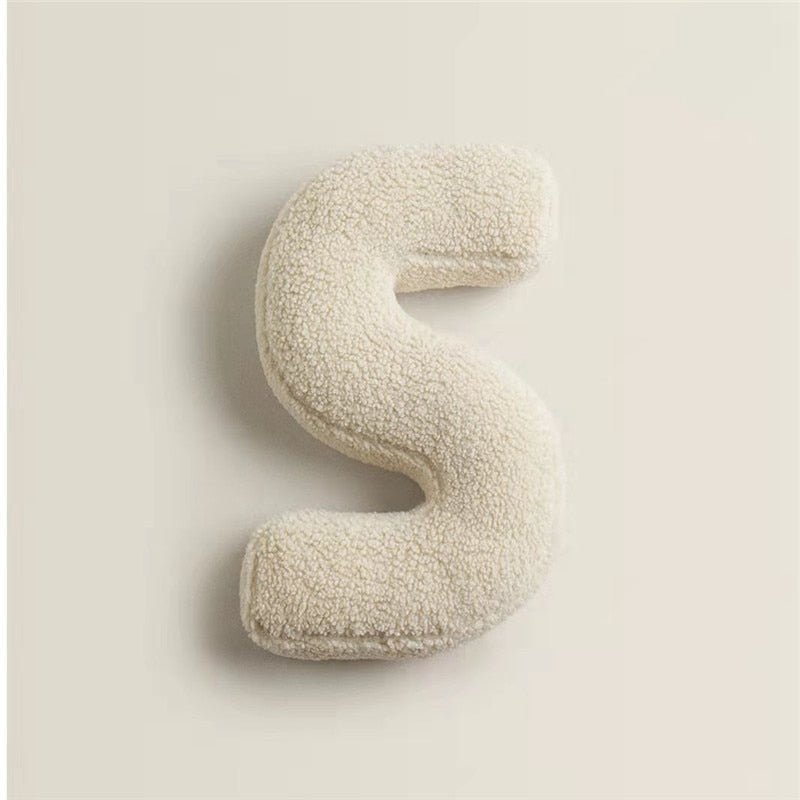Soft Plush Letter Pillow for Bedroom and Kids' Room Decor-Orizon Depot