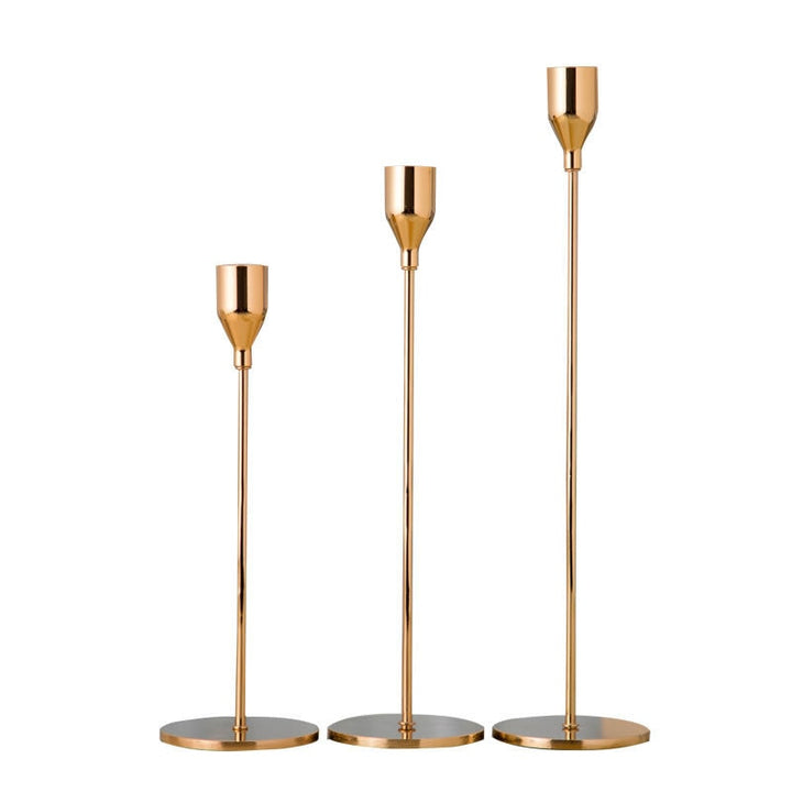 3-Piece Set Metal Candle Holder for Elegant Home Decor-Orizon Depot
