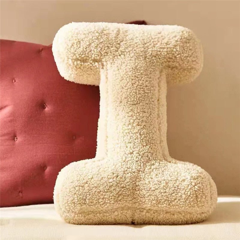 Soft Plush Letter Pillow for Bedroom and Kids' Room Decor-Orizon Depot