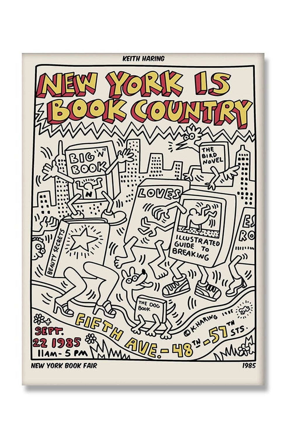 Keith Haring Inspired Canvas Wall Art for Home Decor-Orizon Depot