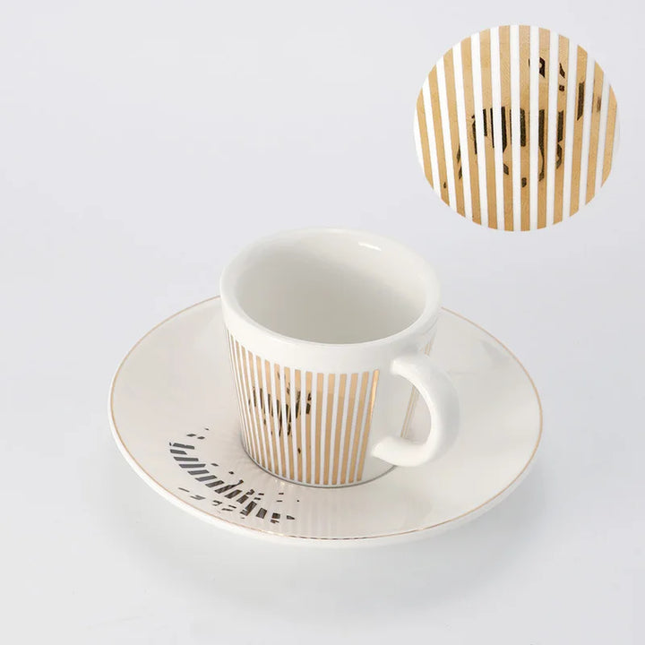 Creative Dynamic SLR Leopard Anamorphic Zebra Coffee Tea Cup Set-Orizon Depot