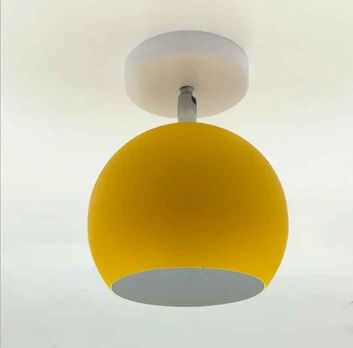 Modern Round Aluminium Ceiling Light | Nordic Macaron Design