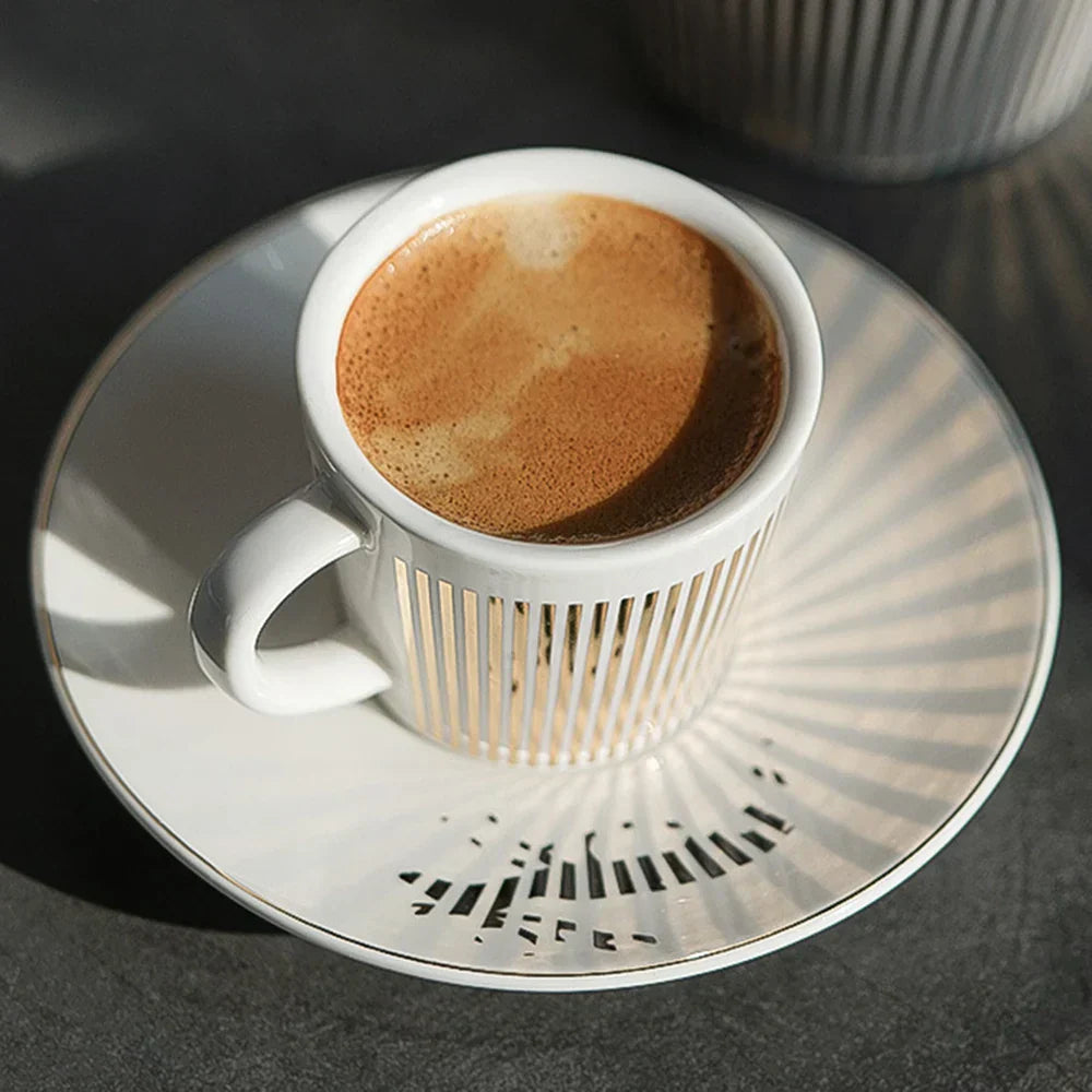 Creative Dynamic SLR Leopard Anamorphic Zebra Coffee Tea Cup Set-Orizon Depot