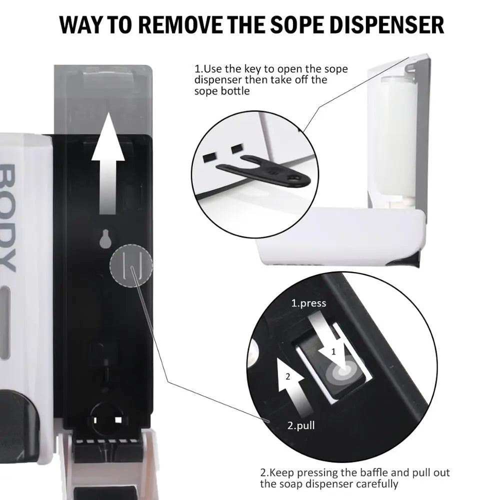 Wall-Mounted Shower Dispenser for Easy Access and Organization-Orizon Depot