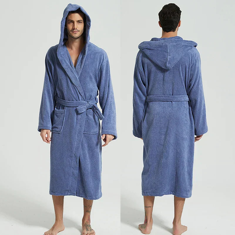 Hooded Spa Bathrobe for Ultimate Comfort and Relaxation-Orizon Depot