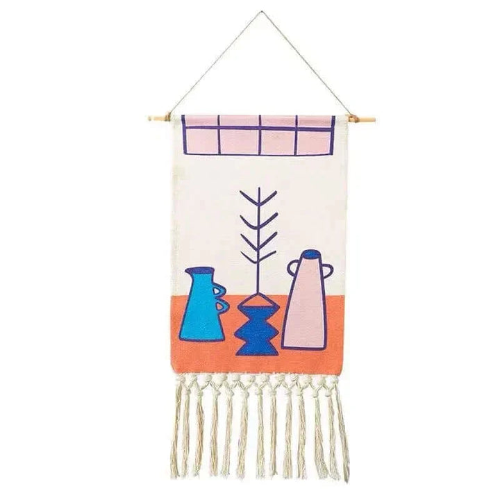 Macrame Hanging Cotton Area Rug for Home Decor-Orizon Depot