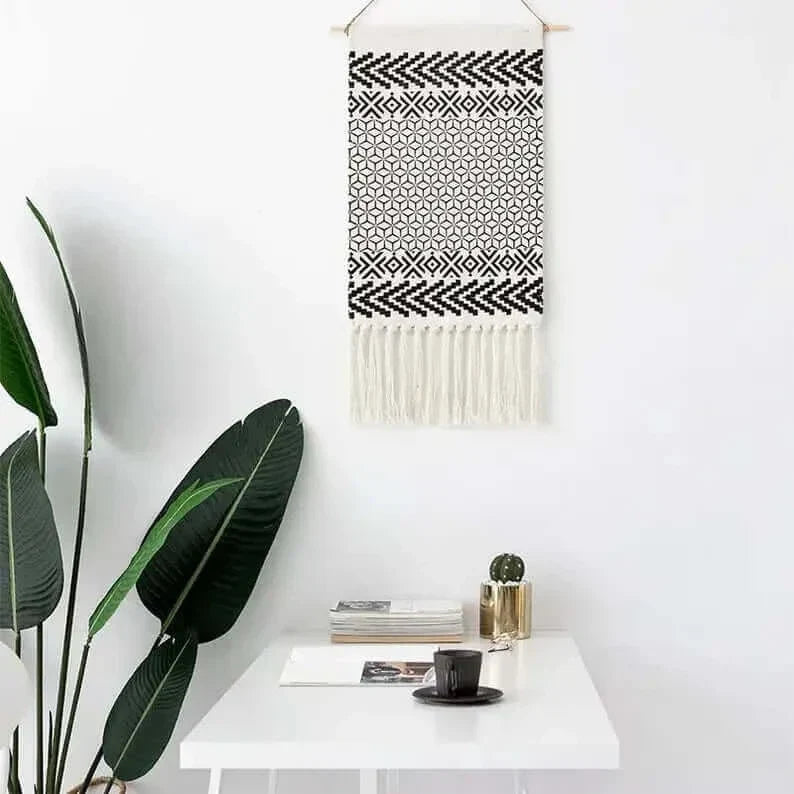 Macrame Hanging Cotton Area Rug for Home Decor-Orizon Depot