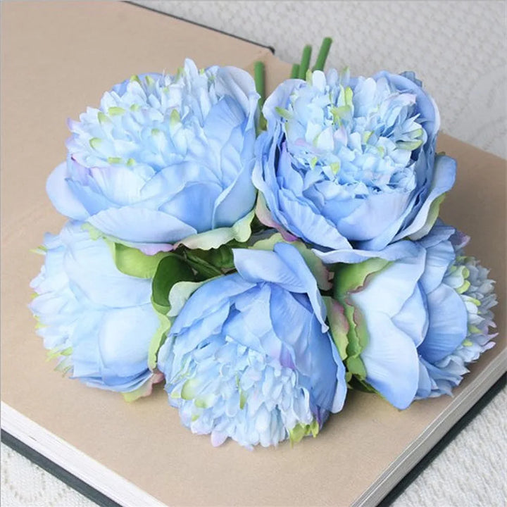 Large Peony Silk Flower Bouquet Set - Elegant Home Decor-Orizon Depot