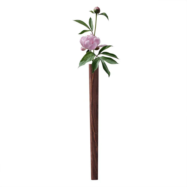 Handcrafted Solid Wood Wall Vase - Unique Home Decor Accent-Orizon Depot