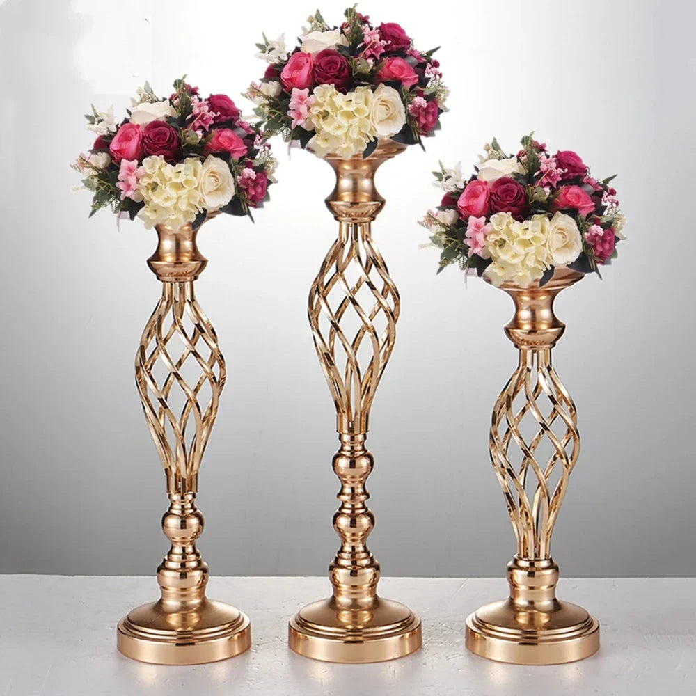 Elegant Candle Holder Set with Metal Stand - Stylish Home Decor-Orizon Depot