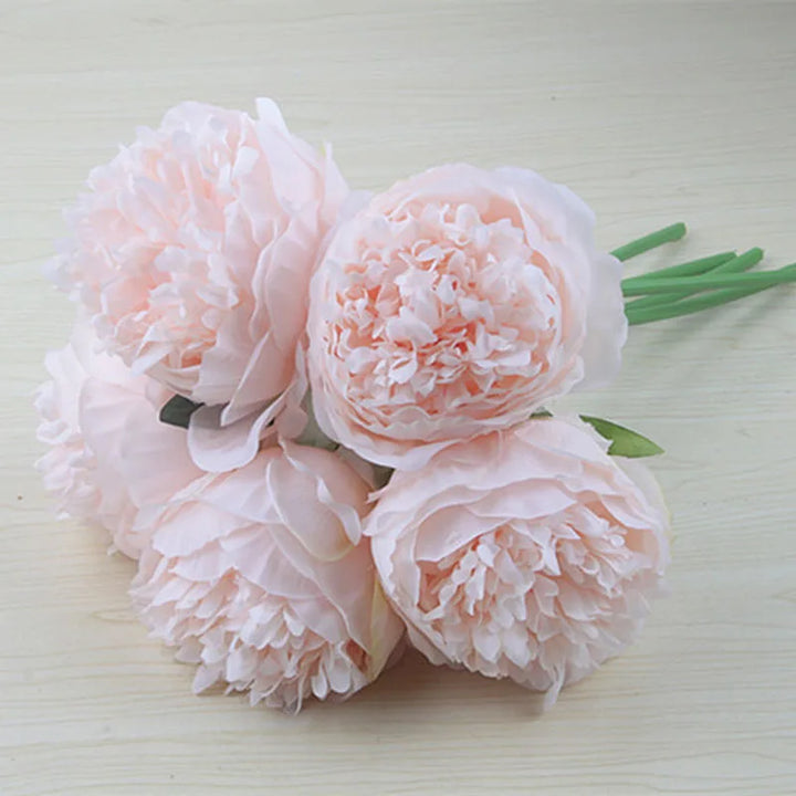 Large Peony Silk Flower Bouquet Set - Elegant Home Decor-Orizon Depot