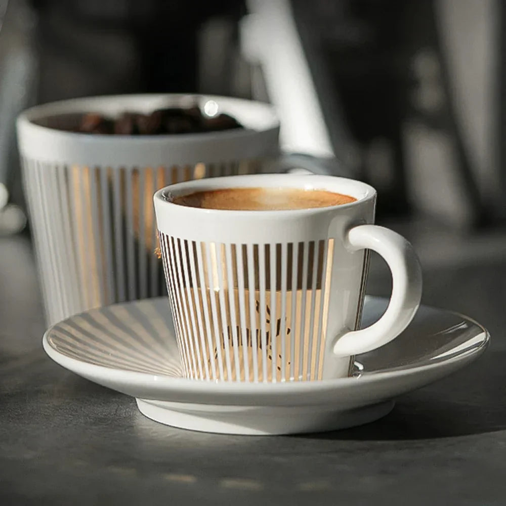 Creative Dynamic SLR Leopard Anamorphic Zebra Coffee Tea Cup Set-Orizon Depot