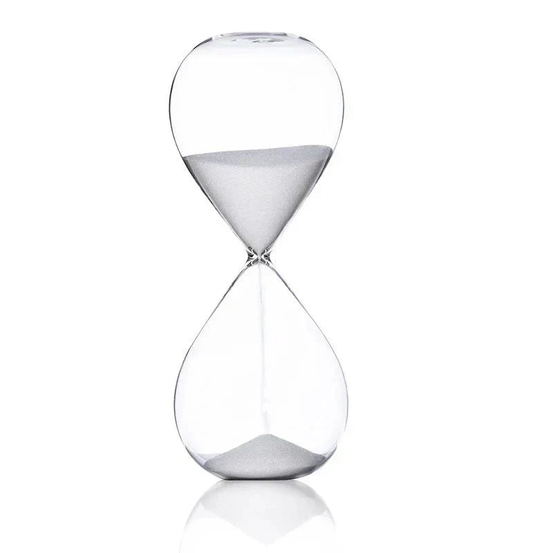 Stylish Glass Sand Timer | Decorative Hourglass with Time Indication-Orizon Depot