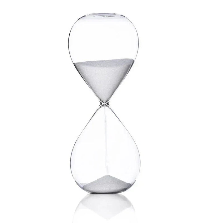 Stylish Glass Sand Timer | Decorative Hourglass with Time Indication-Orizon Depot