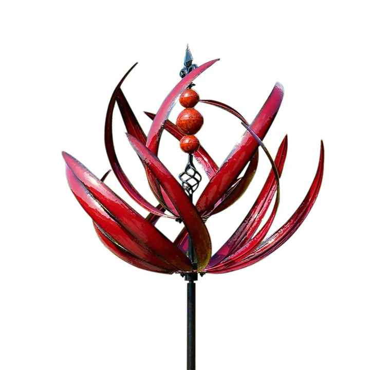 Metal Windmill Sculpture - Decorative Outdoor Art Piece-Orizon Depot