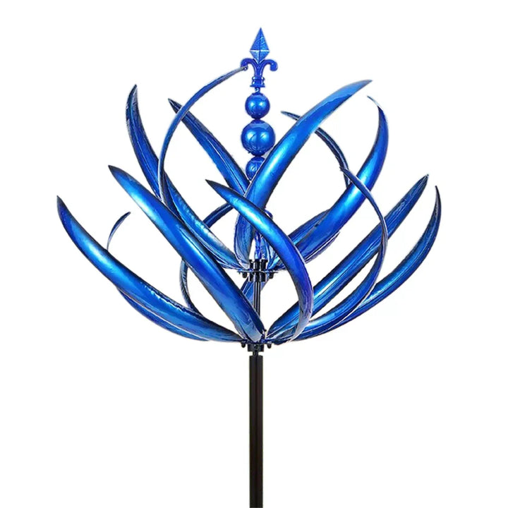 Metal Windmill Sculpture - Decorative Outdoor Art Piece-Orizon Depot