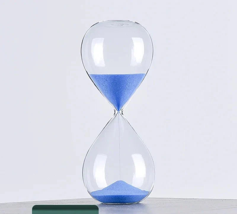 Stylish Glass Sand Timer | Decorative Hourglass with Time Indication-Orizon Depot