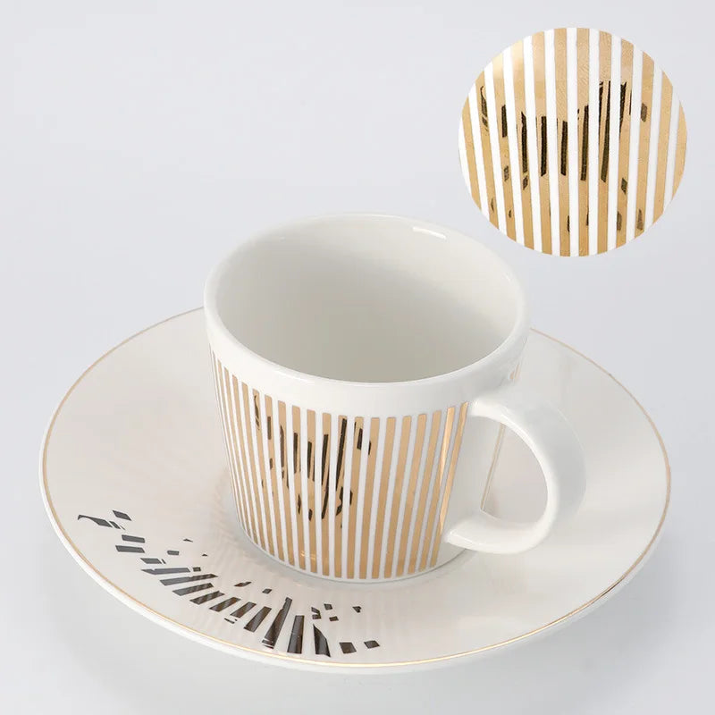 Creative Dynamic SLR Leopard Anamorphic Zebra Coffee Tea Cup Set-Orizon Depot