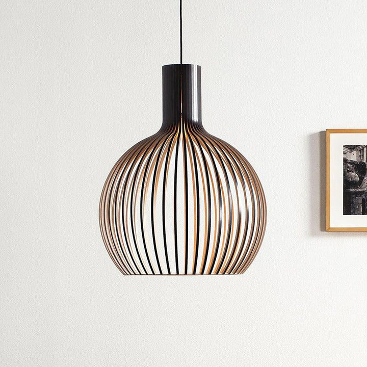 Natural Scandinavian Design Handcrafted Wooden Pendant Light