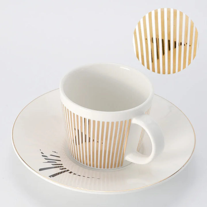 Creative Dynamic SLR Leopard Anamorphic Zebra Coffee Tea Cup Set-Orizon Depot