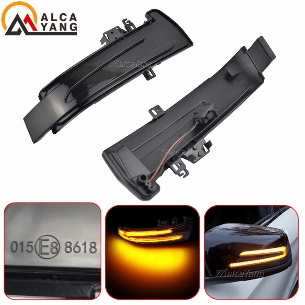 2pcs Dynamic LED Turn Signal Light for Mercedes Side Mirrors