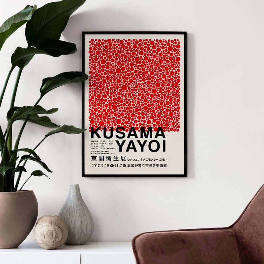 Abstract Premium Poster by Yayoi Kusama - Art for Home Decor-Orizon Depot