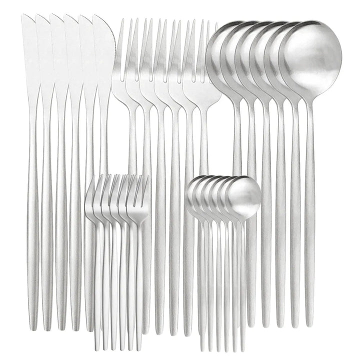 Elegant Stainless Steel Cutlery Set for 6 - High-Quality Dining Utensils-Orizon Depot