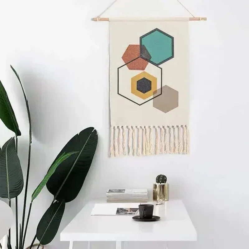 Macrame Hanging Cotton Area Rug for Home Decor-Orizon Depot