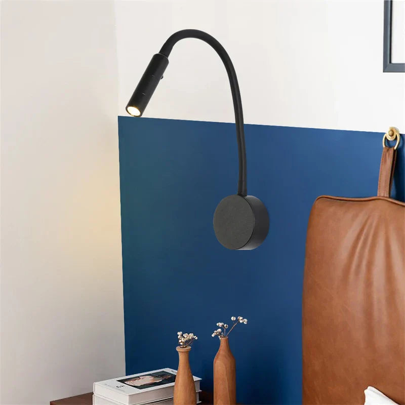 Modern Flexible LED Reading Wall Lamp with Switch for Bedroom/Study-Orizon Depot