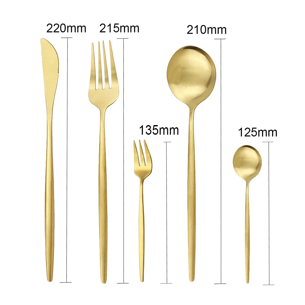 Elegant Stainless Steel Cutlery Set for 6 - High-Quality Dining Utensils-Orizon Depot