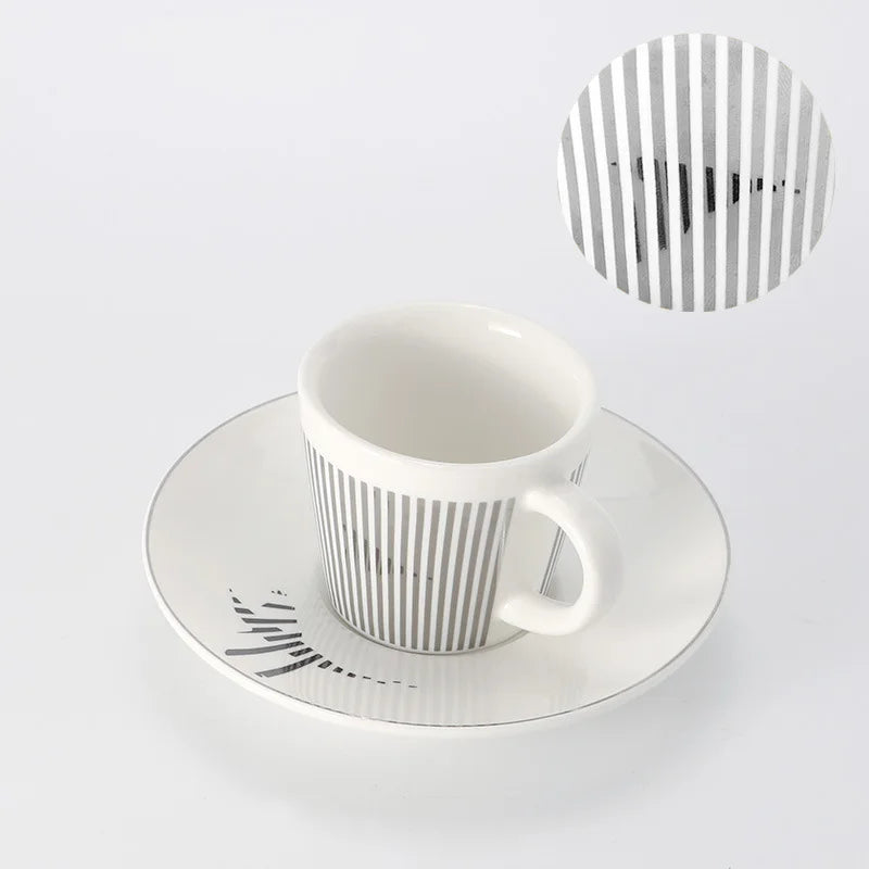 Creative Dynamic SLR Leopard Anamorphic Zebra Coffee Tea Cup Set-Orizon Depot