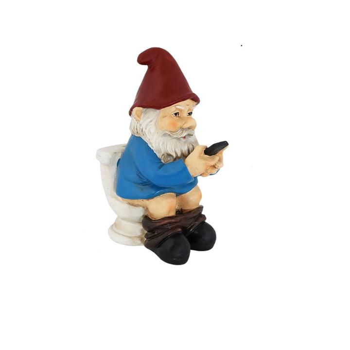 Playful Garden Gnome Figurine for Outdoor Decoration-Orizon Depot