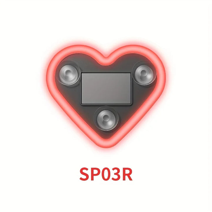 Heart Shaped Neon LED Car Interior Light - Solar Powered-Orizon Depot