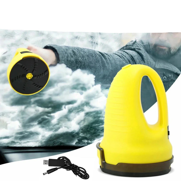 Heated Car Ice Scraper USB Rechargeable Windshield Tool-Orizon Depot