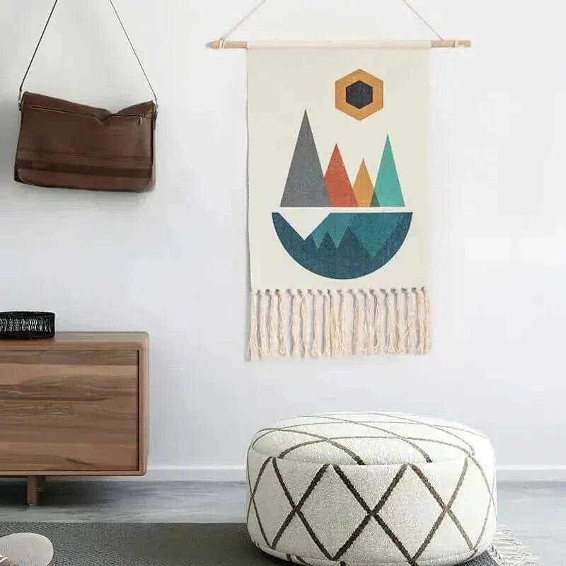 Macrame Hanging Cotton Area Rug for Home Decor-Orizon Depot