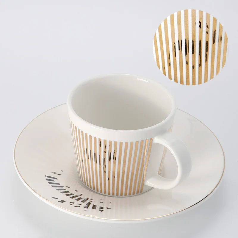 Creative Dynamic SLR Leopard Anamorphic Zebra Coffee Tea Cup Set-Orizon Depot